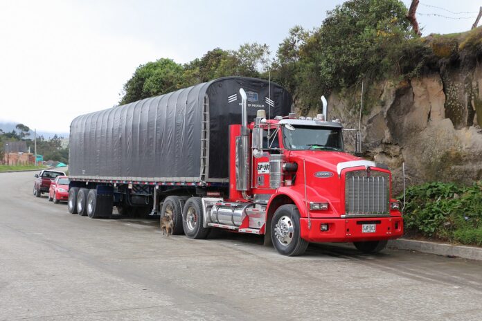 Panamericana: la ACC pide mesa urgente y hay más explosivos Camión de carga avanza por una carretera de montaña en el Parque Nacional Natural Puracé, Cauca